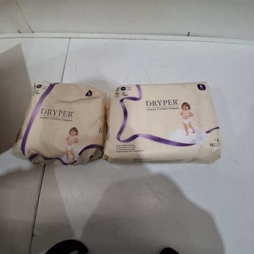 36PK DRYPER LUXURY COUTURE DIAPERS - SIZE 6 - WHITE image 2