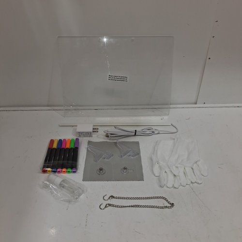 LED DRAWING BOARD 7 COLORS LIGHT ACRYLIC DRY ERASE LUMIBOARD BOARD - 13.7" X10" - WHITE image 3