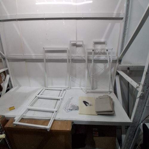 WHITE METAL FURNITURE FRAME ASSEMBLY - WHITE image 3