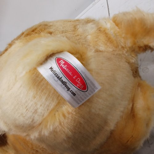 MELISSA & DOUG GIANT LIFE-LIKE STUFFED PLUSH LION - 20" X 15" X 52" - BROWN image 4