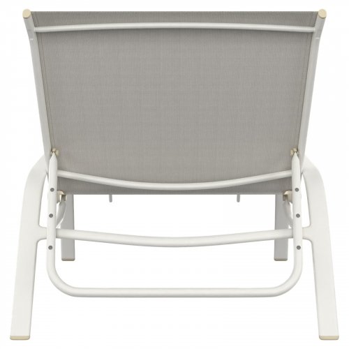 MAINSTAYS OUTDOOR PATIO POOL LOUNGER WITH 250 LBS CAPACITY - 26.4" X 74.4" X 26.4" - BEIGE image 3