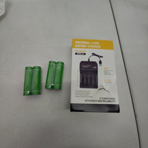 5PC UNIVERSAL LI-ION BATTERY CHARGER WITH BATTERIES - 2A / 4.2V (MODEL: MS-5D84A) image 2