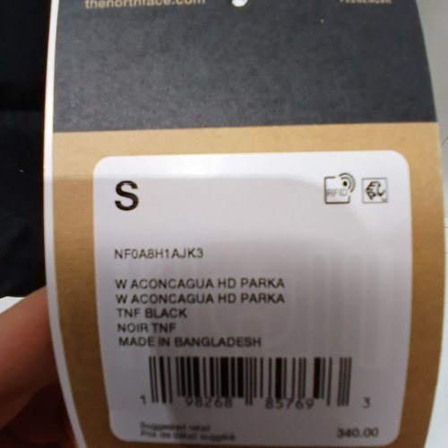 WOMEN'S THE NORTH FACE PARKA - SMALL - BLACK (STYLE: ACONCAGUA HD PARKA) image 3
