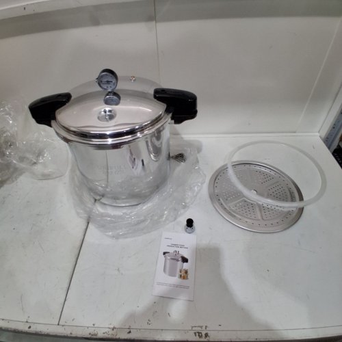 UNIFULL PRESSURE COOKER PRESSURE CANNER WITH GAUGE - 24QT/23L - SILVER (MODEL: LGYG-23L) image 2