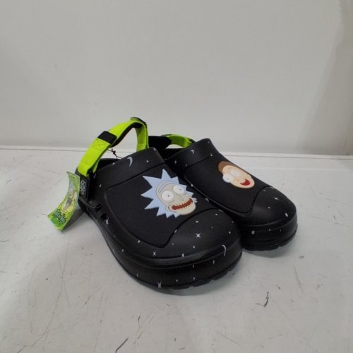 MEN’S RICK AND MORTY CLOG SANDALS - 8 - BLACK/GREEN image 2