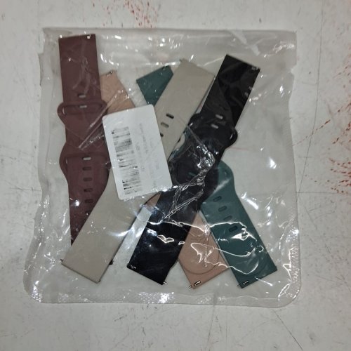 5PK ZOCOVIN SILICONE WATCH BANDS - FOR GARMIN VIVOACTIVE 6 / VIVOACTIVE 5 / FORERUNNER 55 - GREEN / NUDE / ROSE PINK / BLACK / BEIGE image 3