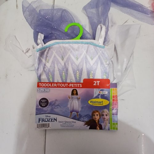 TODDLER DISNEY SNOW QUEEN ELSA TODDLER COSTUME - 2T - LAVENDER / WHITE (STYLE: SNOW QUEEN ELSA) image 2