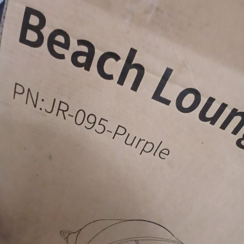 NORTHROAD BEACH LOUNGER CHAIR BED WITH SUN CANOPY, 4 POSITION - FOLDABLE LOUNGE CHAIR - PURPLE (MODEL: JR-095-PURPLE) image 2