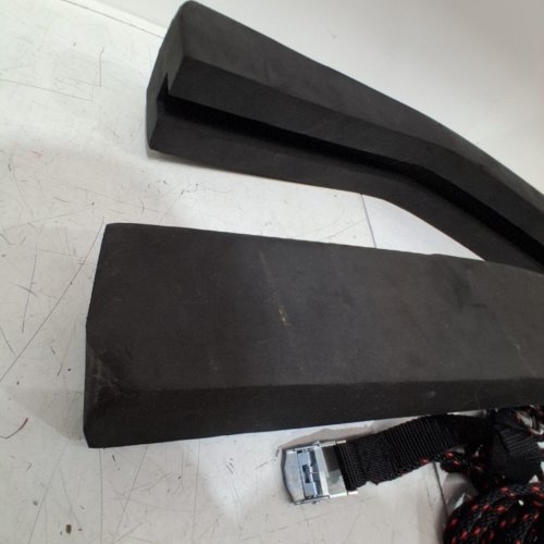 2PC PELICAN BOATS UNIVERSAL KAYAK CAR ROOF TOP CARRIER KIT - FITS ALL VEHICLES - BLACK (MODEL: PS0481-3) image 3