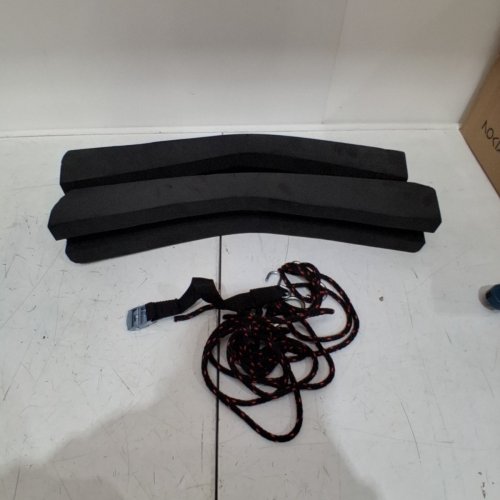 2PC PELICAN BOATS UNIVERSAL KAYAK CAR ROOF TOP CARRIER KIT - FITS ALL VEHICLES - BLACK (MODEL: PS0481-3) image 4