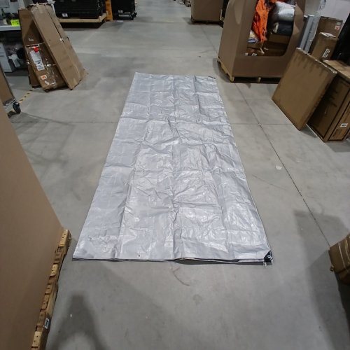 UNBRANDED OUTDOOR MULTIPURPOSE PLASTIC TARP - 12FT X 9.5FT - GREY image 2
