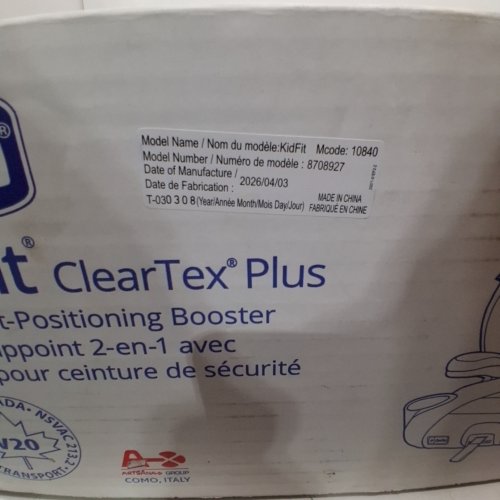CHICCO KIDFIT CLEARTEX PLUS 2-IN-1 BOOSTER CAR SEAT - FOR AGES 4 YEARS AND UP - 40-110 LBS - BLACK & GREY (MODEL: 8708927) image 2