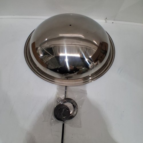 ROUND STAINLESS STEEL COOKING LID - 14.17" - SILVER image 2