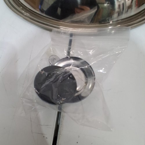 ROUND STAINLESS STEEL COOKING LID - 14.17" - SILVER image 3
