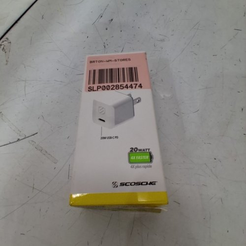 SCOSCHE USB-C FAST MINI CUBE CHARGER -20W - WHITE (MODEL: HPDC20WT-SP) image 4