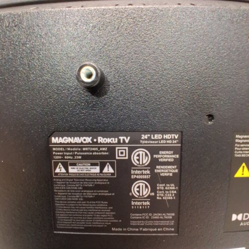 MAGNAVOX ROKU 720P TELEVISION - 24" - BLACK (MODEL: MRT2405_AMZ) image 6