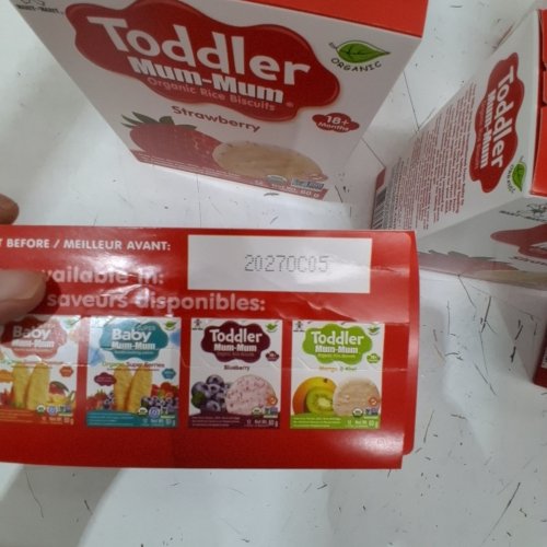 6 (2PK) TODDLER MUM-MUM ORGANIC STRAWBERRY RICE BISCUIT image 2