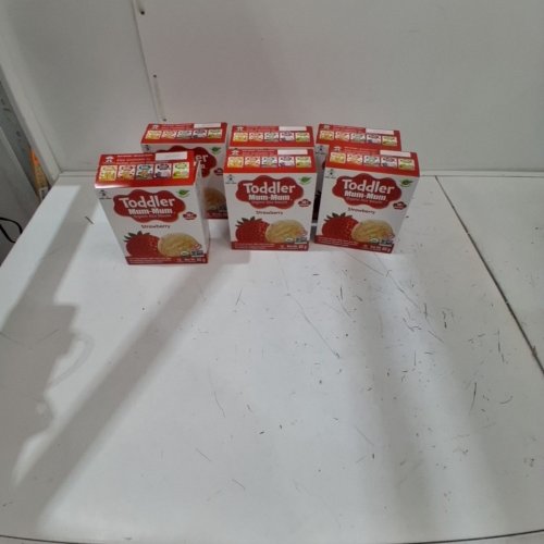 6 (2PK) TODDLER MUM-MUM ORGANIC STRAWBERRY RICE BISCUIT image 3