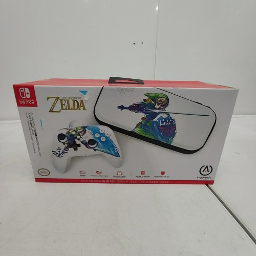 POWERA ENHANCED WIRED NINTENDO SWITCH CONTROLLER WITH SLIM CASE - WHITE ZELDA EDITION image 2