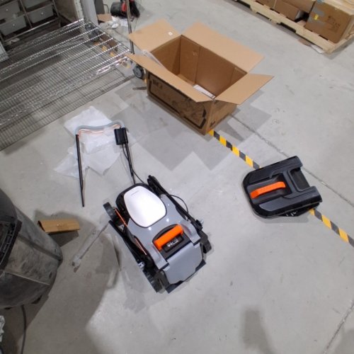 LITHELI CORDLESS LIGHT WEIGHT LAWN MOWER U20 HANDY - 20V - 13" - WHITE/GREY/ORANGE (MODEL: EGT010172) image 4