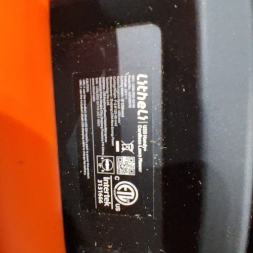 LITHELI CORDLESS LIGHT WEIGHT LAWN MOWER U20 HANDY - 20V - 13" - WHITE/GREY/ORANGE (MODEL: EGT010172) image 5