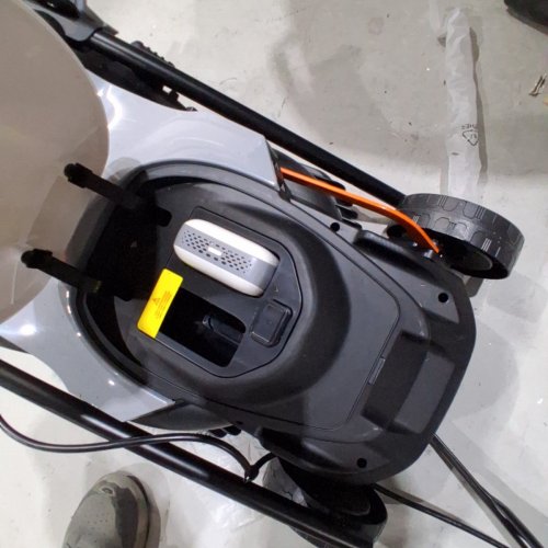 LITHELI CORDLESS LIGHT WEIGHT LAWN MOWER U20 HANDY - 20V - 13" - WHITE/GREY/ORANGE (MODEL: EGT010172) image 8