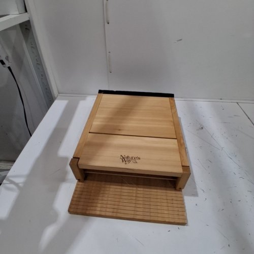 NATURE'S WAY TRIPLE CHAMBER CEDAR BAT HOUSE - 20.5" X 12" X 5" - NATURAL WOOD image 3