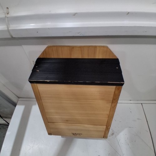 NATURE'S WAY TRIPLE CHAMBER CEDAR BAT HOUSE - 20.5" X 12" X 5" - NATURAL WOOD image 5