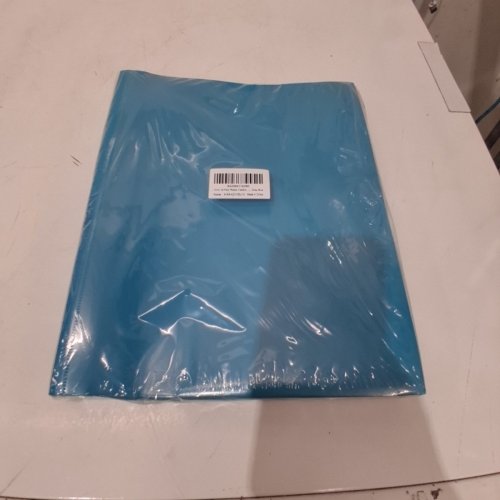 10PK 3-RING PLASTIC FOLDERS - 9" X 12" - GRAY BLUE (ITEM: K-WA-A2141BL-10) image 2