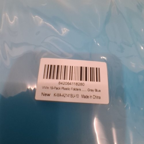 10PK 3-RING PLASTIC FOLDERS - 9" X 12" - GRAY BLUE (ITEM: K-WA-A2141BL-10) image 4