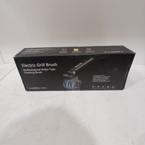 LEEBEIN ELECTRIC RECHARGABLE GRILL CLEANER BRUSH WITH 3 HEAD OPTIONS - BLACK (MODEL: LZ-8054A) image 5