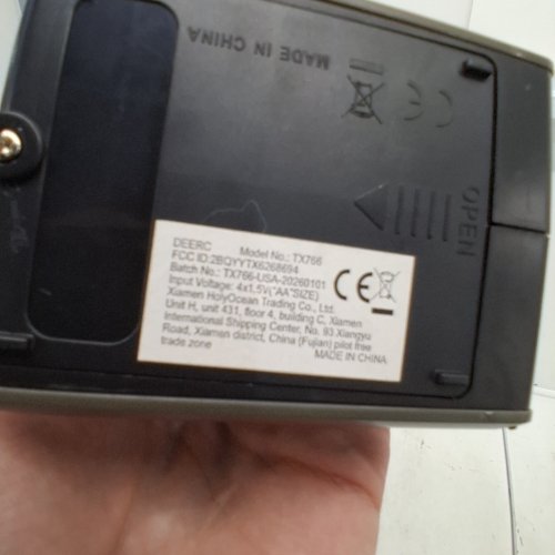 DEERC REPLACEMENT 2.4GHZ REMOTE CONTROLLER FOR TX766 RC BOAT - BLACK image 3