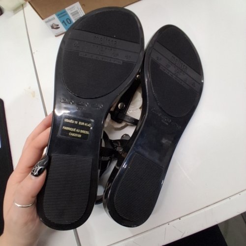 WOMEN'S MELISSA SOLAR SPRINGTIME SANDAL - SIZE 10 - BLACK (STYLE: 1984148) image 4