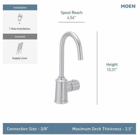 MOEN SIP TRADITIONAL INSTANT HOT WATER DISPENSER - BRONZE image 2