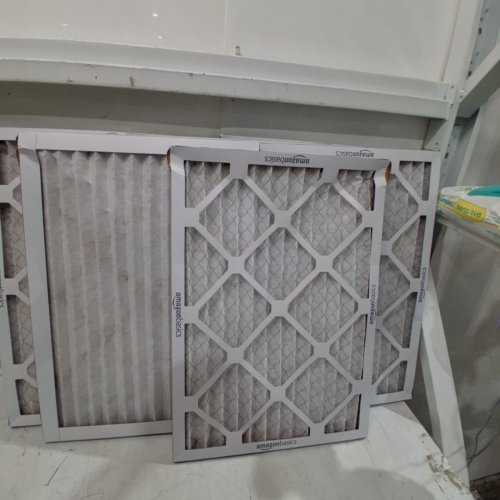 6PK AMAZON BASIC AIR FILTER, MERV 8 AC FURNACE FILTERS - 20"X25"X1" - WHITE image 2