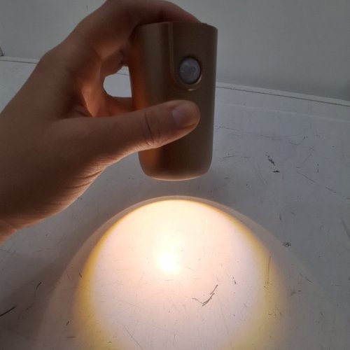 RECHARGEABLE MOTION SENSOR WALL SCONCE LIGHT FIXTURE - 3 COLOR TEMPERATURE - BRONZE image 2