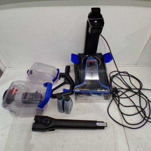 BISSELL POWERCLEAN TURBOBRUSH PET UPRIGHT CARPET CLEANER, POWERFUL & LIGHTWEIGHT - 120V - BLUE - (MODEL:3939C) image 2