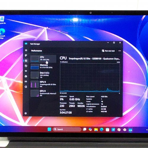 ASUS PROART PZ14, COPILOT+ PC, 14” 3K OLED TOUCHSCREEN LAPTOP, SNAPDRAGON X2 ELITE PROCESSOR, 16 GB DDR5, 1TB SSD, WI-FI 7 - NANO BLACK (MODEL: HT7407NA-AS91T-CA) image 4