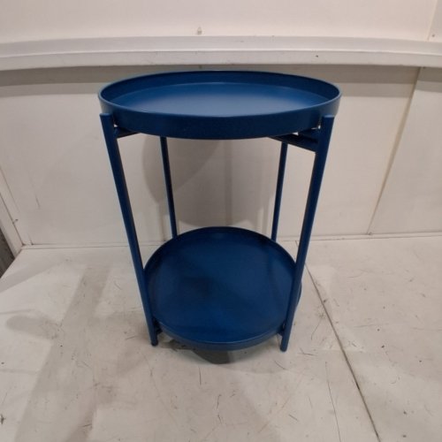 DANPINERA 2-TIER SIDE END TABLE - 17" X 21" - BLUE image 3