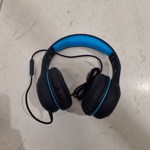 KIDS MPOW CH6S WIRED OVER-EAR HEADPHONES WITH 85DB/94DB VOLUME LIMITER AND IN-LINE MIC - BLACK/BLUE (MODEL: BH297B) image 3