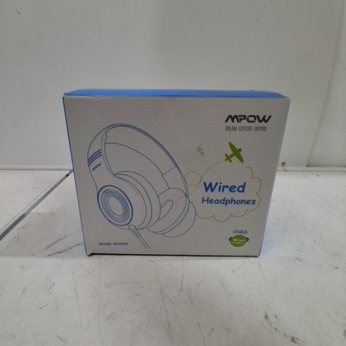 KIDS MPOW CH6S WIRED OVER-EAR HEADPHONES WITH 85DB/94DB VOLUME LIMITER AND IN-LINE MIC - BLACK/BLUE (MODEL: BH297B) image 4