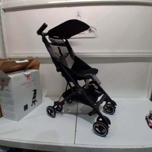 GB POCKIT AIR LIGHTWEIGHT FOLDING ALL TERRAIN INFANT BABY STROLLER - VELVET BLACK image 2