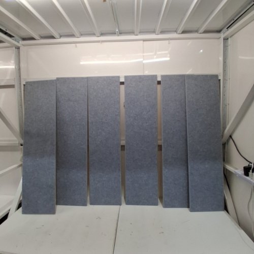 6PK DRKLANG ACOUSTIC SOUNDPROOFING PANELS - 48" X 12" - AFRICAN GREY image 2
