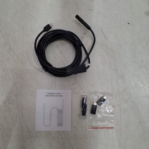 DUAL LENS ENDOSCOPE CAMERA WITH LIGHT FOR PHONE - 16.5FT - BLACK image 3
