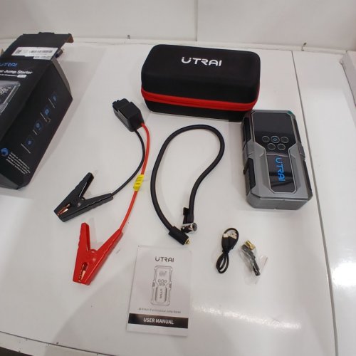 UTRAI PORTABLE BOOSTER PACK CAR JUMP STARTER WITH BUILT IN AIR COMPRESSOR - 150 PSI , 15000MAH (MODEL: JS-9) image 3