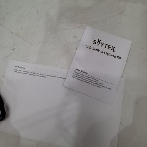 SKYTEX SOFTBOX LIGHTING KIT - 20" X 28" SOFT BOX - BLACK (MODEL:SKYTEX 750) image 2