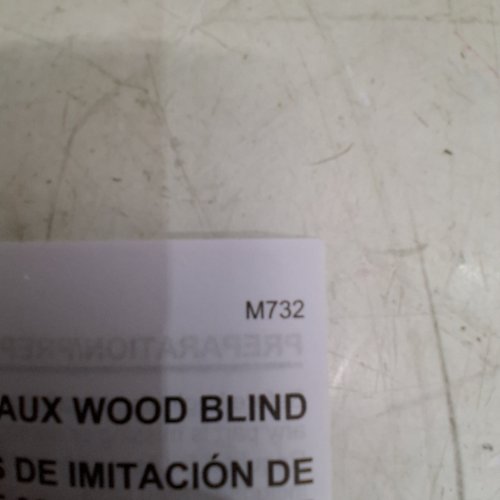 CORDLESS FAUX WOOD BLINDS FOR WINDOWS - 28" X 48" - WHITE - (MODEL: M732) image 2