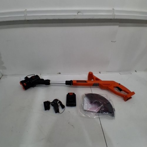 BLACK+DECKER CORDLESS STRING TRIMMER/EDGER WITH BATTERY - 10" - 20V - BLACK/ORANGE (MODEL: LST201) image 3
