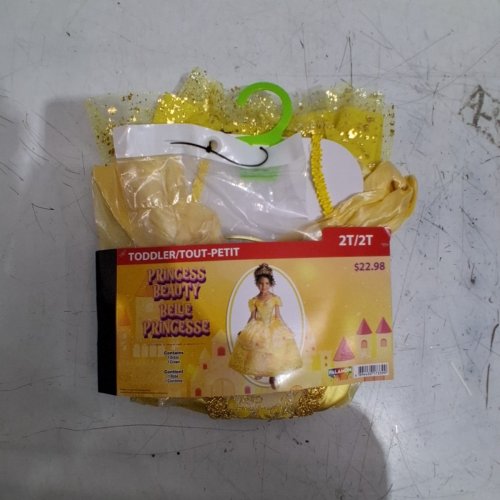 2PC TODDLERS PALAMON BEAUTY PRINCESS BELLE COSTUME DRESS - 2T - YELLOW image 2