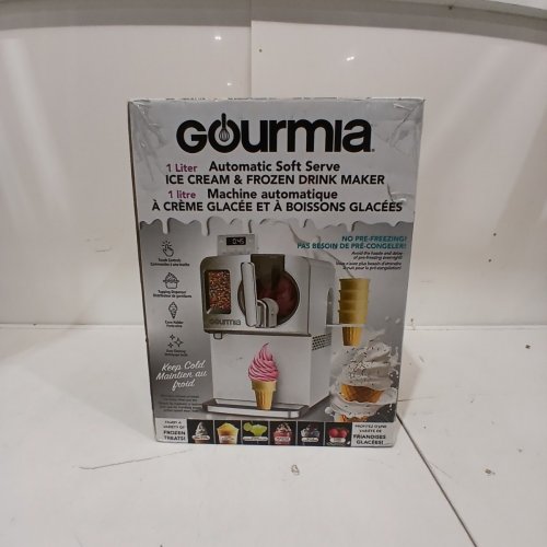 GOURMIA AUTOMATIC SOFT SERVE ICE CREAM AND FROZEN DRINK MAKER - 1L - WHITE (MODEL: GSI1010W) image 5
